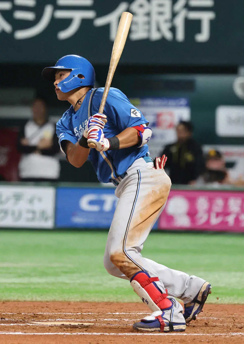 【画像・写真】日本ハム・野村が復活即3安打！　首位攻防初戦黒星も光明