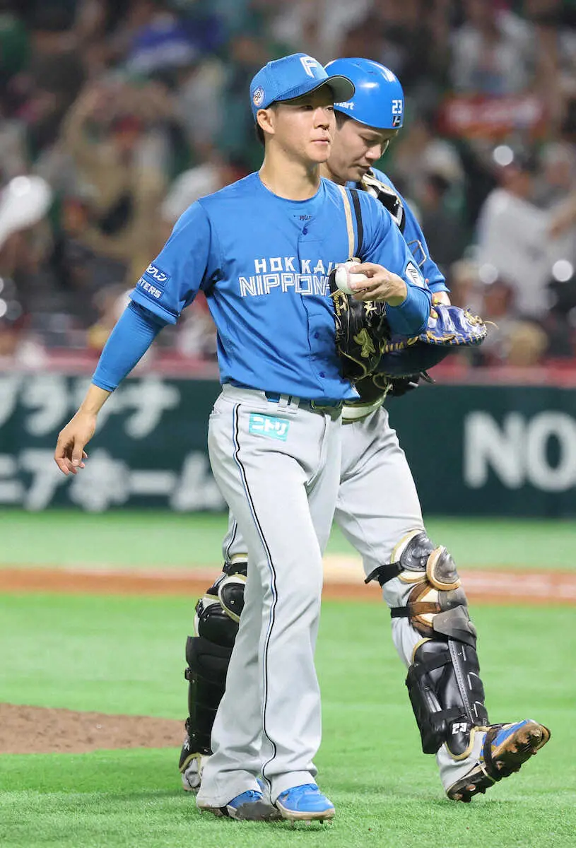 【画像・写真】日本ハム　延長12回無念のサヨナラ負けで連敗　新庄監督執念リクエストも…　初回の1点だけ、矢沢初黒星