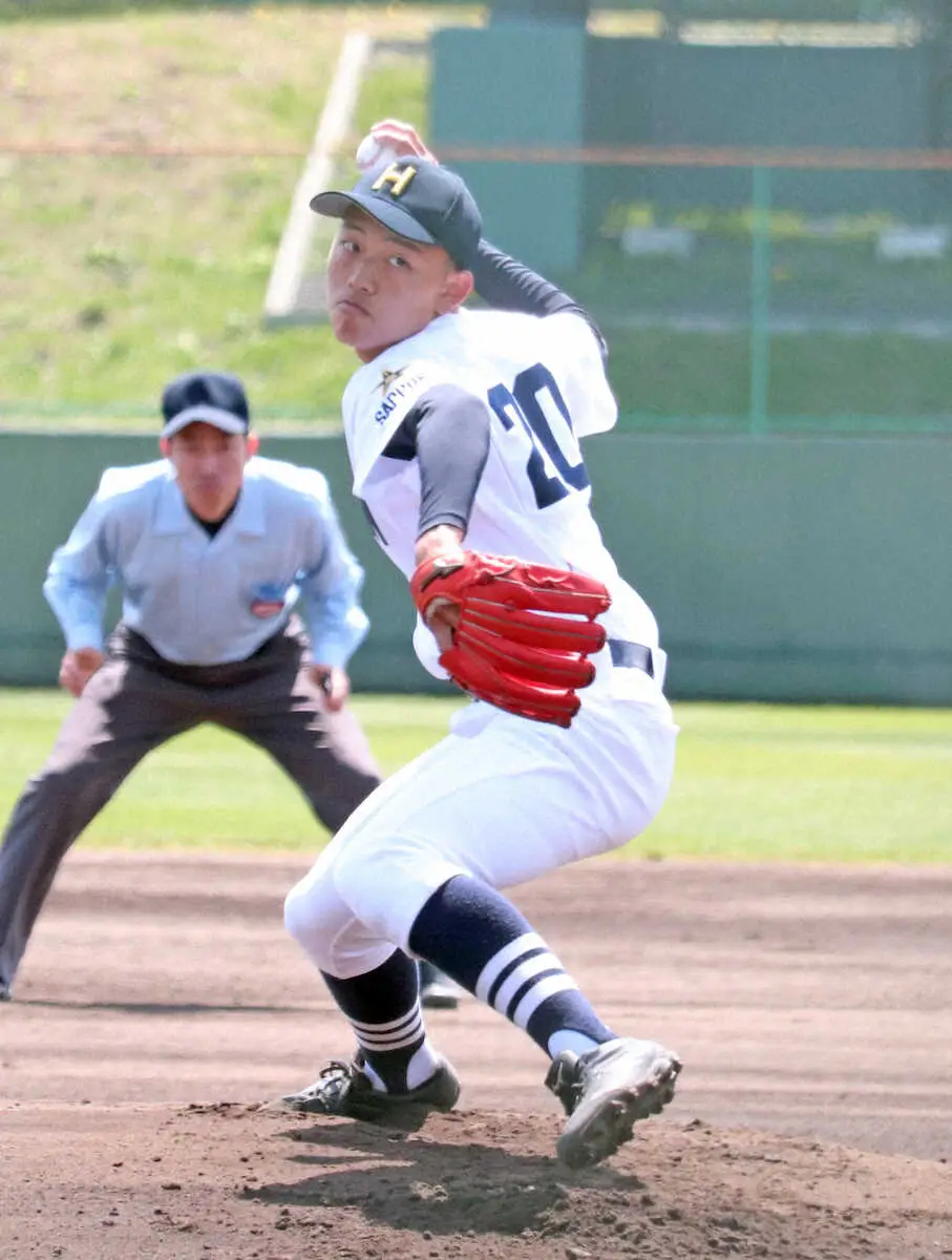 【画像・写真】選抜甲子園出場の北海が今春公式戦勝利　1年生投手2人が登板　平川監督「しっかり投げてくれた」