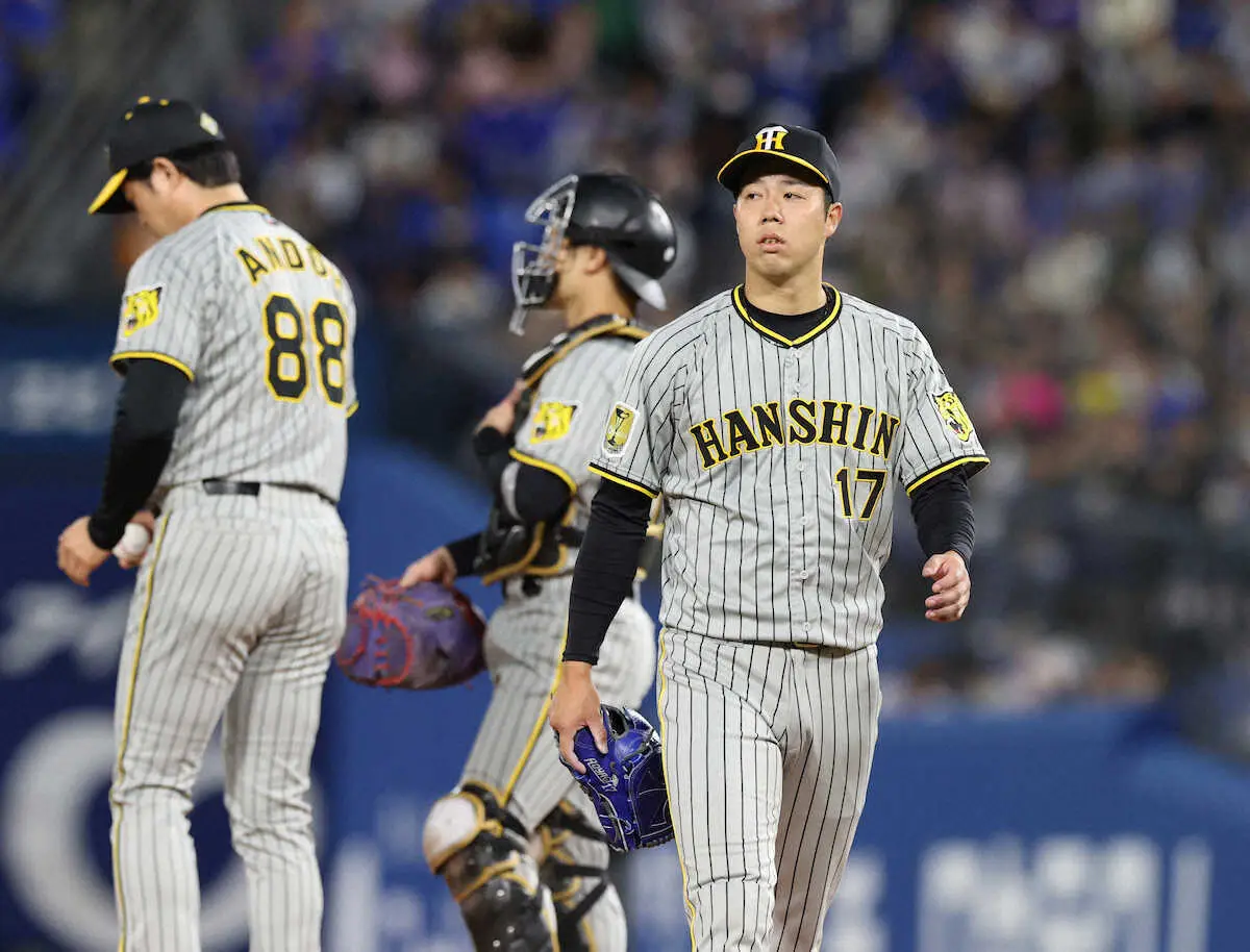 【画像・写真】阪神・青柳　持ち前の「粘り」発揮　6回途中4安打3失点で降板も、今季最多の125球投げた