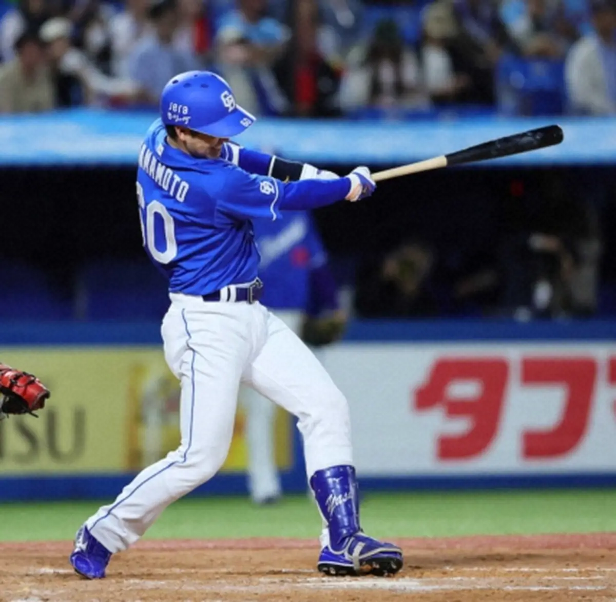 【画像・写真】中日・山本　新天地初アーチとなる1号ソロ　9回2死から一矢報いる一発に「次につながる」