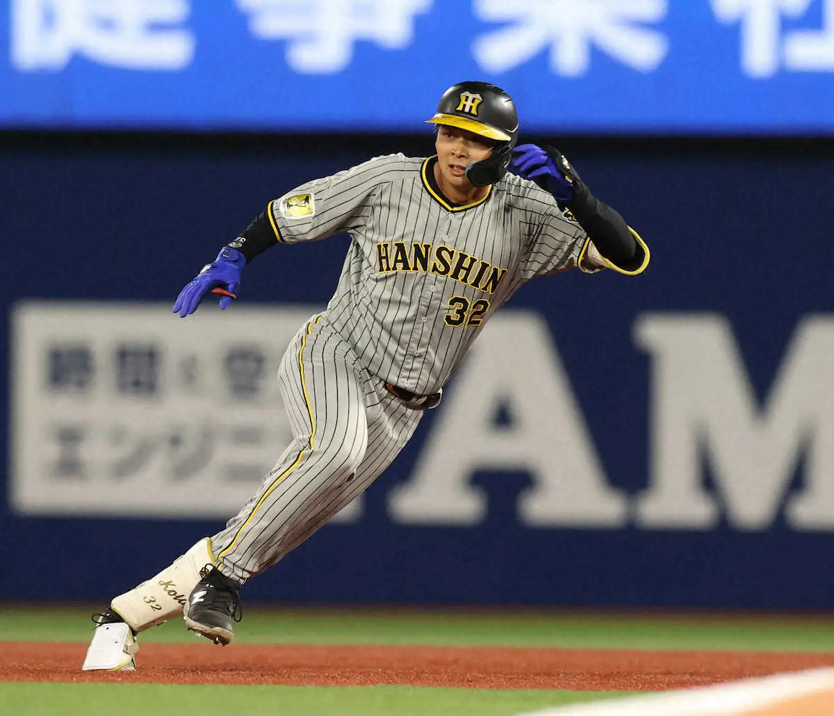 【画像・写真】阪神・井上　適時打で首位死守　昇格即プロ初5番でマン振り「結果が出たことも良かった」