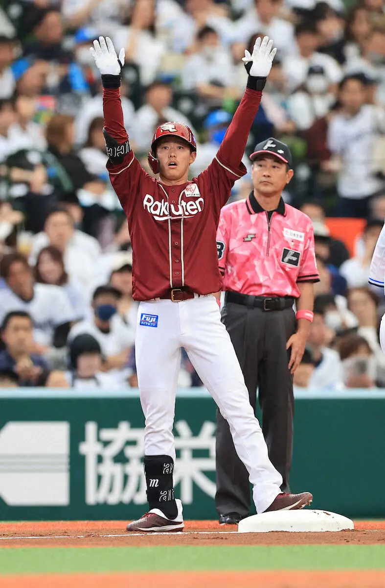 【画像・写真】楽天　11連敗中の西武・今井から2回に辰己の適時三塁打で先制も…3回に同点に追いつかれる
