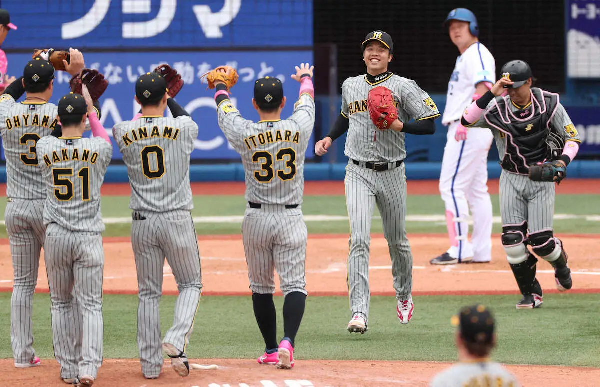【画像・写真】阪神・才木　球団史上初のハマスタ1―0完封！「1点もやれない中できたのはでかい」セ・トップタイ4勝