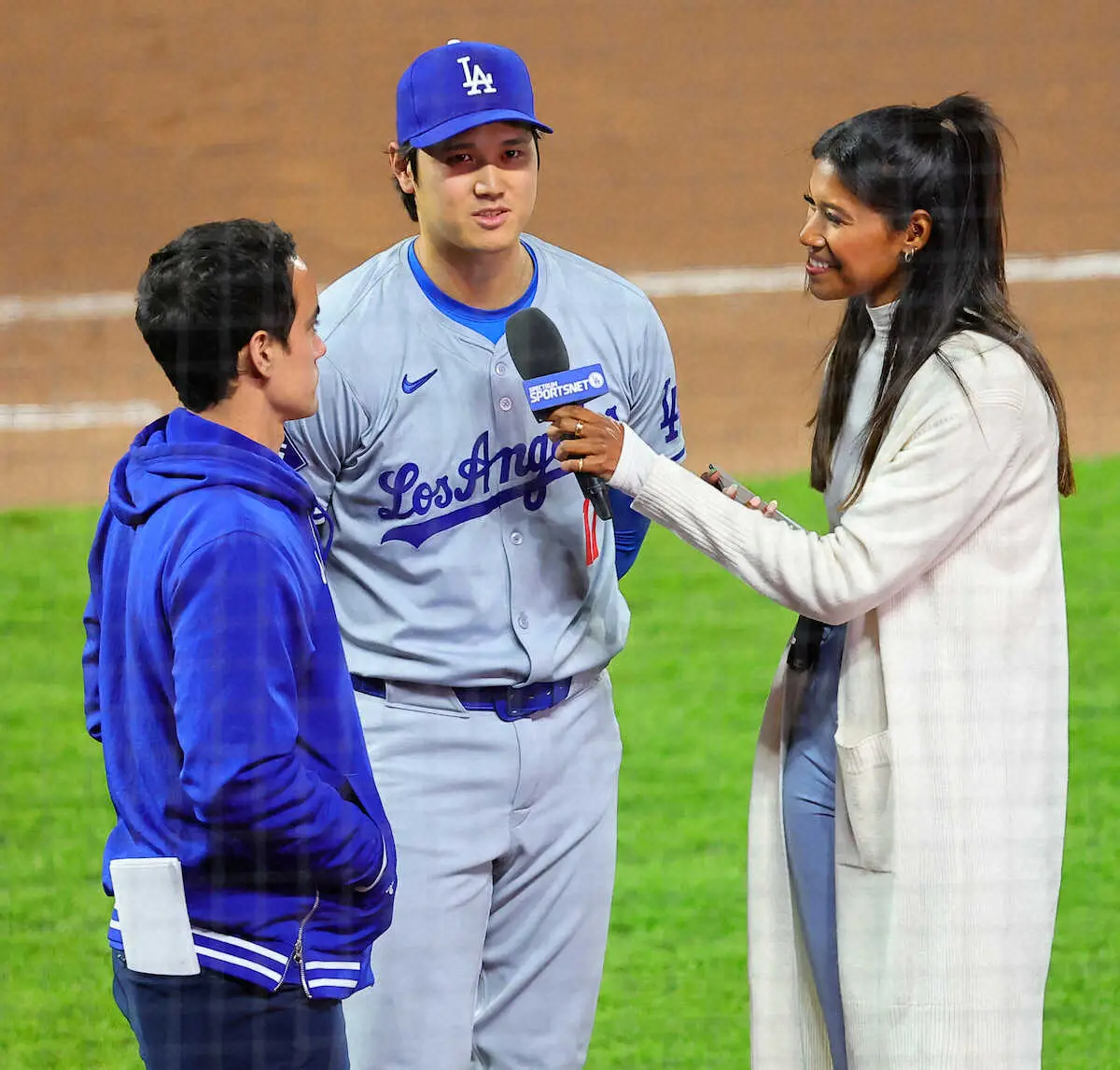 【画像・写真】ドジャース・大谷「歴史的な球場で個人的に凄く好き」　名物「スプラッシュヒット」惜しい