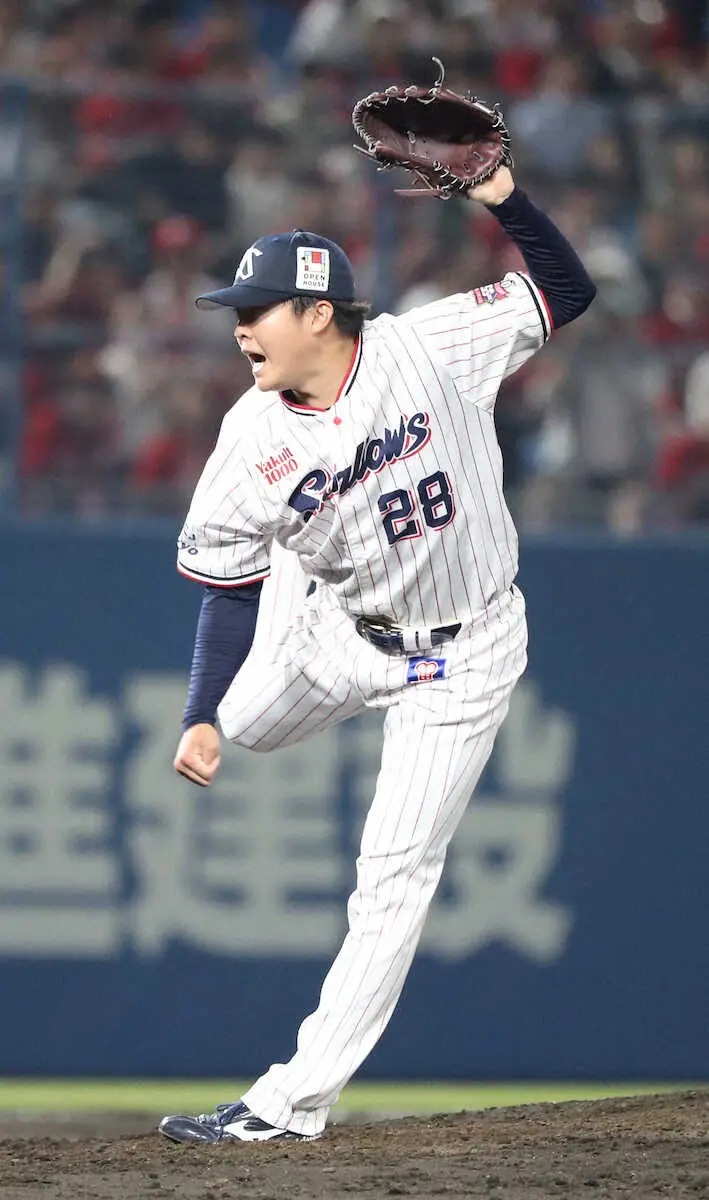 【画像・写真】ヤクルト2位右腕・松本健がデビュー戦完封　球団72年ぶり2人目＆無四球2桁Kは史上初「100点満点」