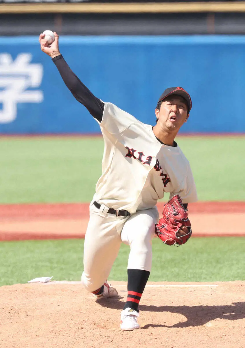 【画像・写真】日大・市川　好救援で4勝目　12年ぶり青学大から勝ち点