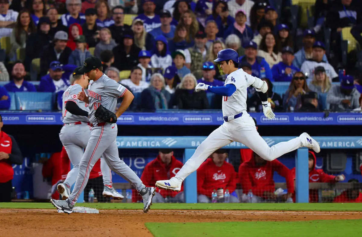 【画像・写真】ドジャース・大谷　今季初「1番」も2試合ぶり無安打で首位打者陥落　チームは快勝も