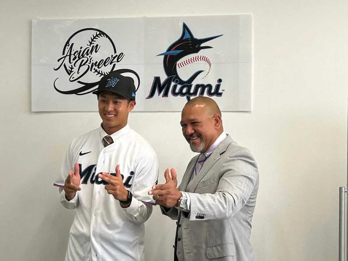 【画像・写真】元広島１メートル90腕・中村来生　マーリンズとマイナー契約「持ち味は直球」