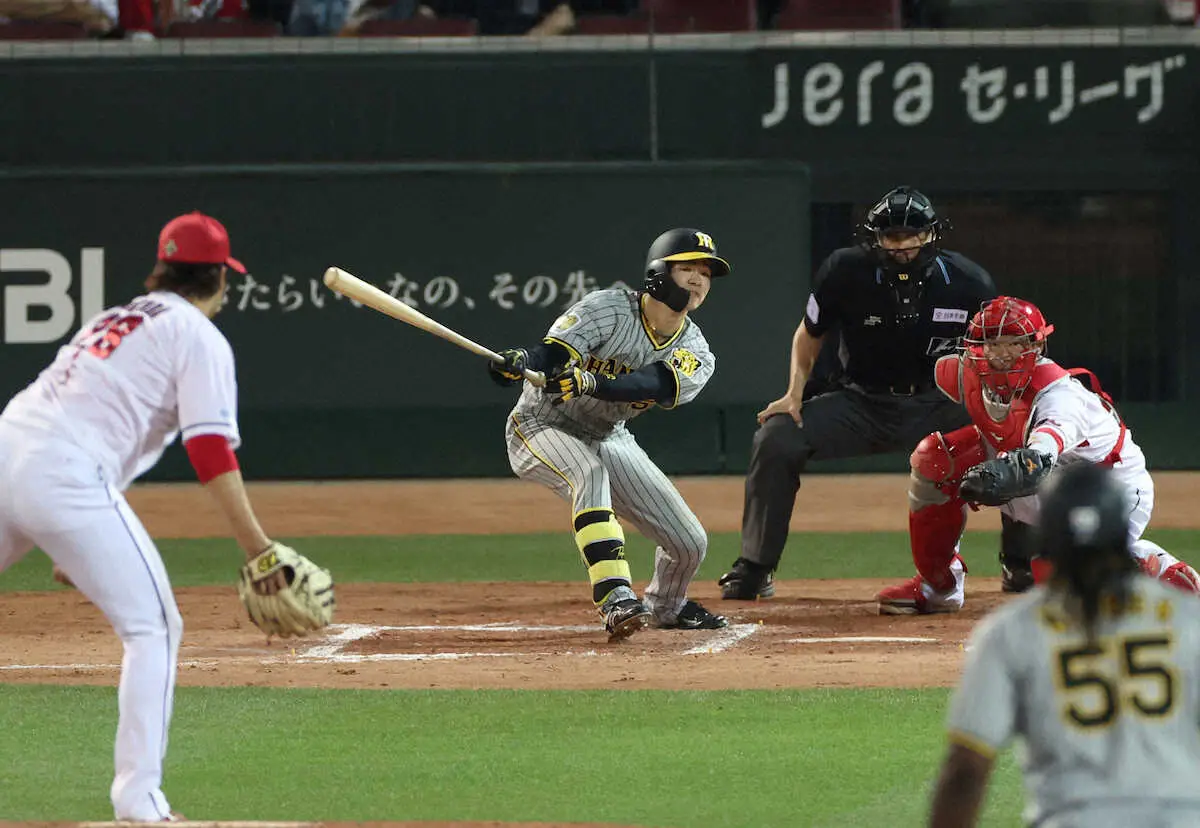 【画像・写真】首位阪神は2位広島に敗れて連勝ストップ　先発・村上が5回5失点と振るわず