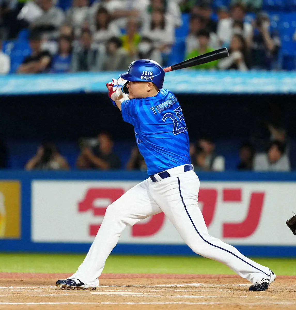 【画像・写真】DeNA・筒香、4打席目に中前打。球宴中間発表3位には「ええっ？ファンの方の力に感謝です」