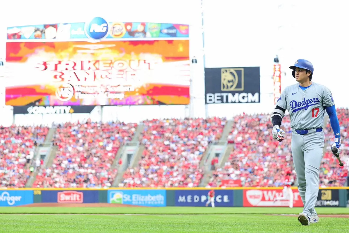 【画像・写真】大谷翔平　第1、2打席は連続三振　7戦ぶり一発出ればMLB26球場目アーチ　通算100盗塁もあと1