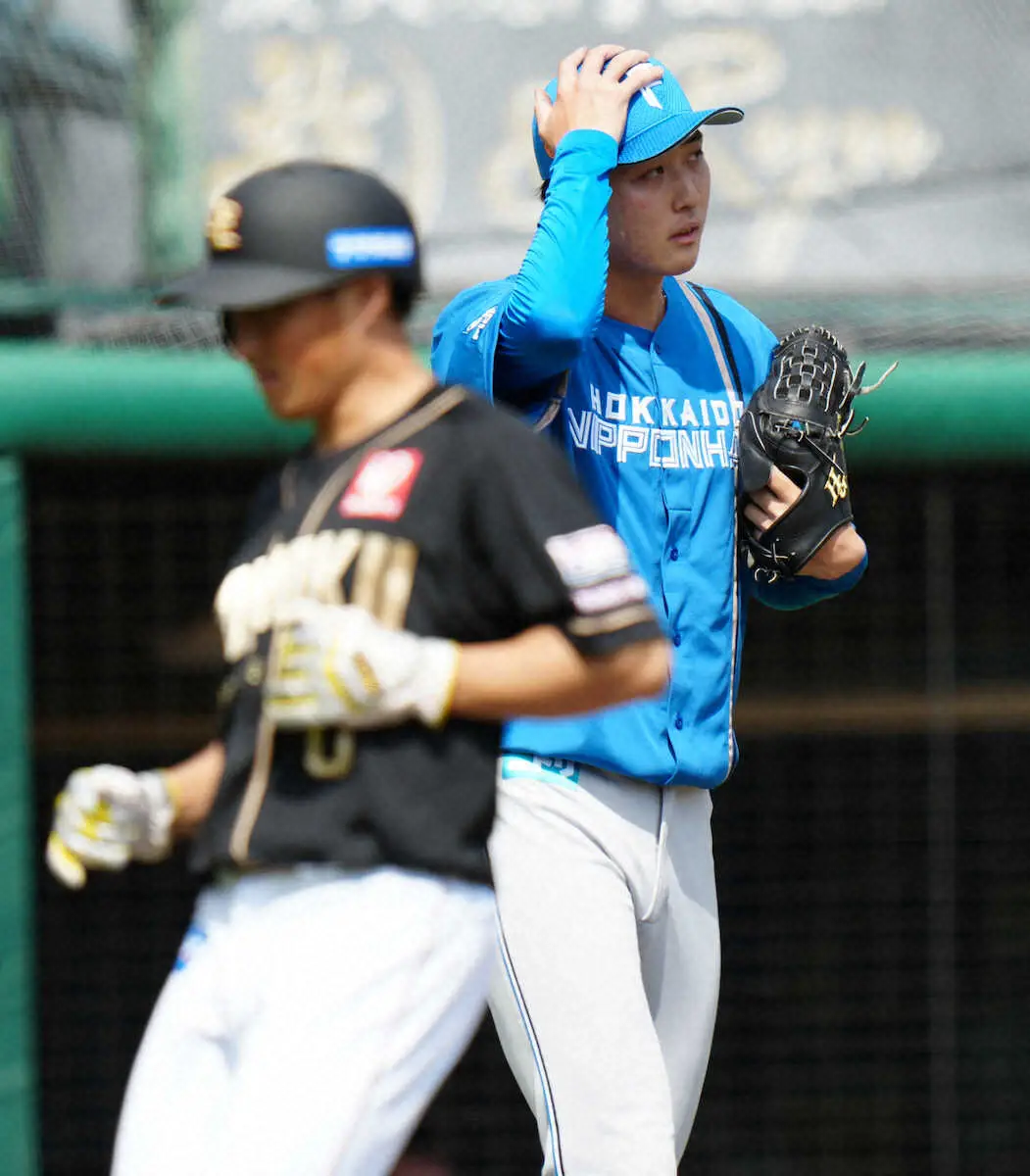 【画像・写真】日本ハム・柳川　ほろ苦プロ初先発　制球定まらず3回3失点「悪い時の自分」　2軍降格も決定