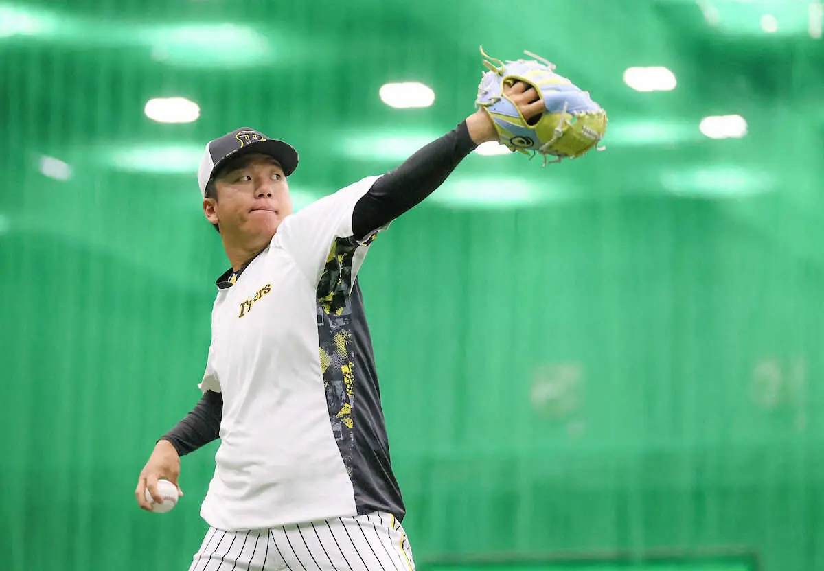 【画像・写真】阪神の交流戦“開幕投手”村上らが甲子園で調整「準備できた」好調の新庄日本ハム迎え撃つ