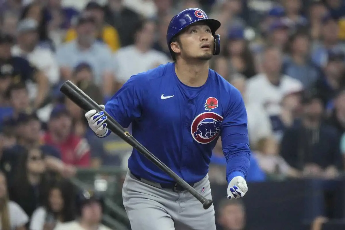 【画像・写真】4回の第2打席で右飛に倒れたカブス・鈴木誠也（AP）