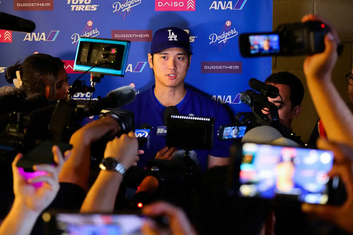 【画像・写真】ドジャース・大谷“一平事件”関連質問に回答「技術があれば、どんなメンタルでも打てる」