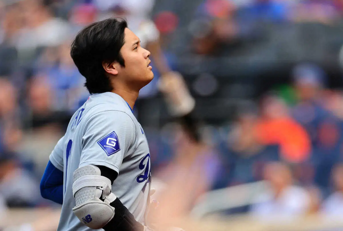 【画像・写真】大谷翔平　休養明けのメッツ戦は左飛、二ゴロと2打席快音なし　今季ワーストを更新する43打席不発