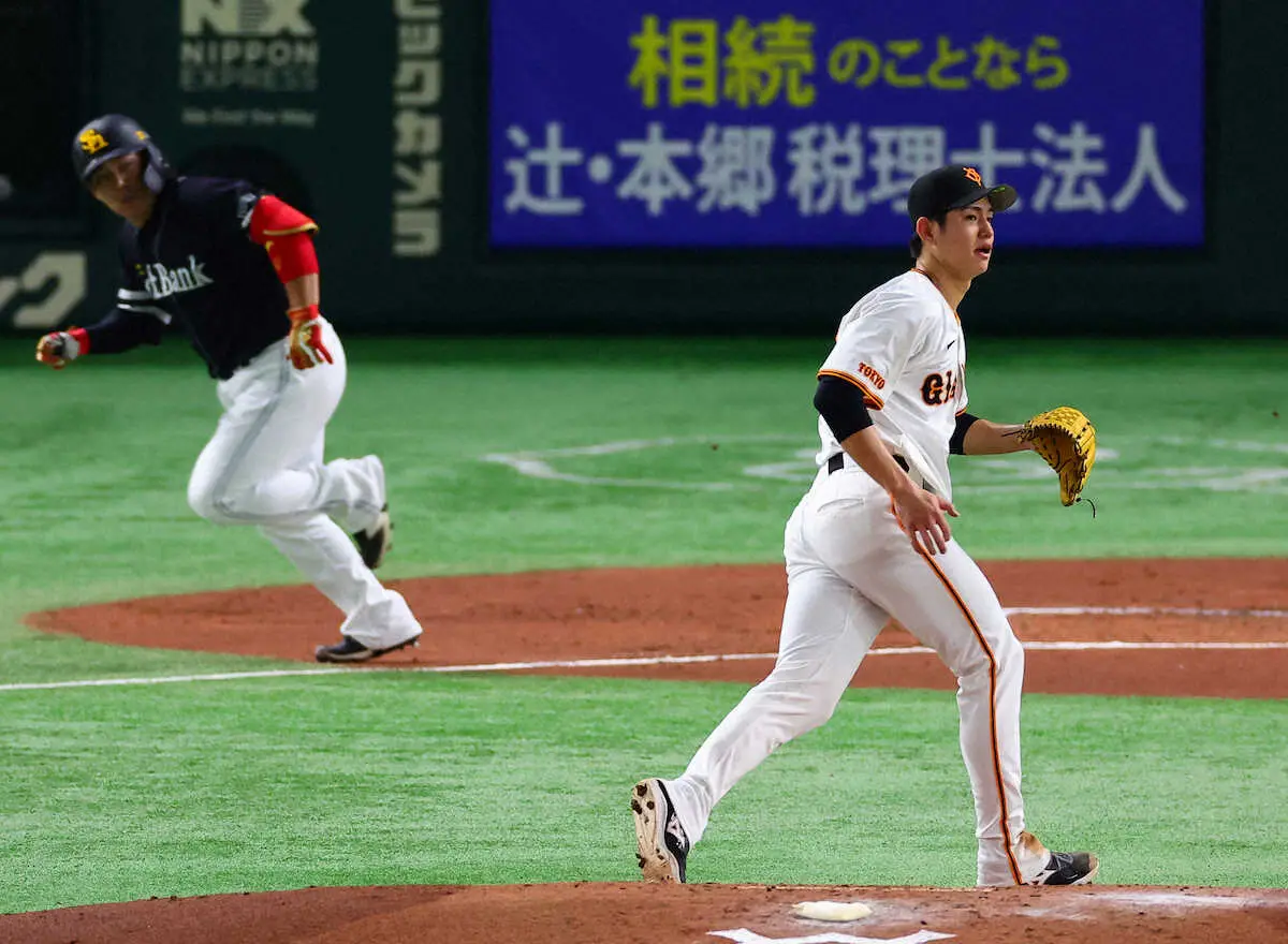 【画像・写真】巨人・高橋礼　古巣ソフトバンクと初対決も3回5失点KO…2回に打者10人5安打集中で一挙4失点