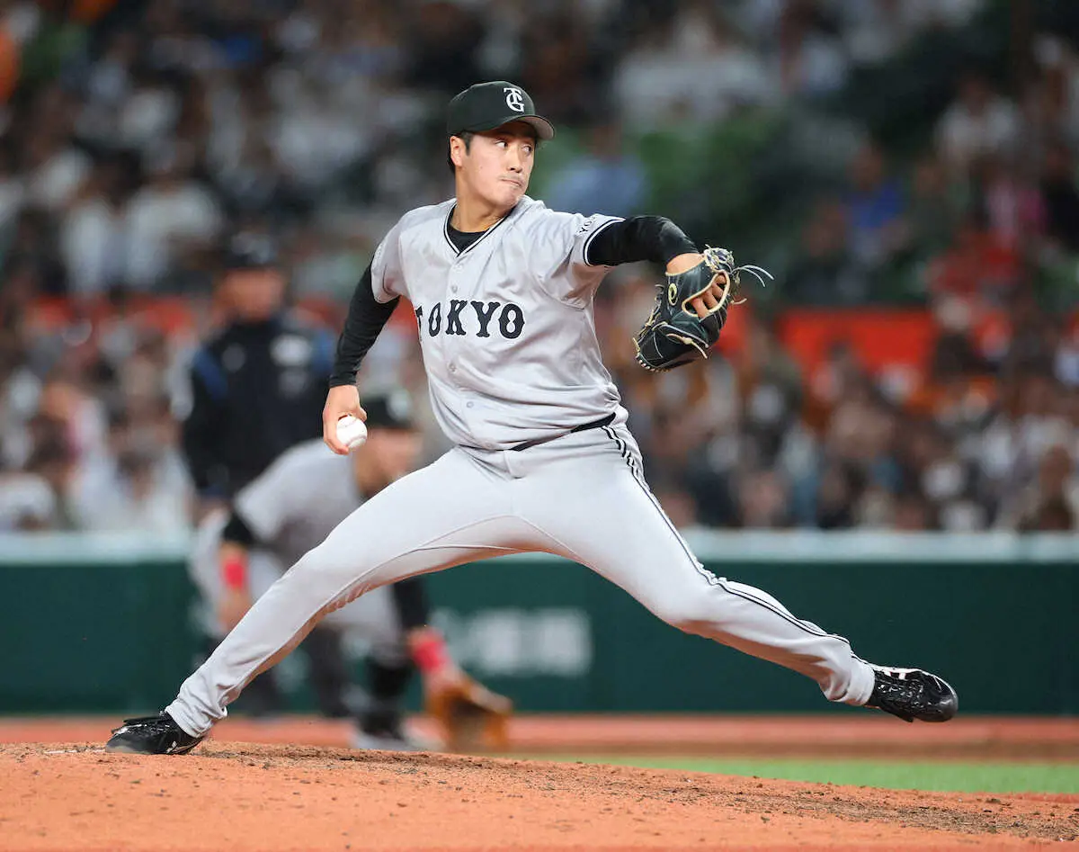 【画像・写真】巨人ドラ1・西舘勇陽がプロ初セーブ　戸郷から本塁打の中村剛也はオール直球勝負で空振り三振