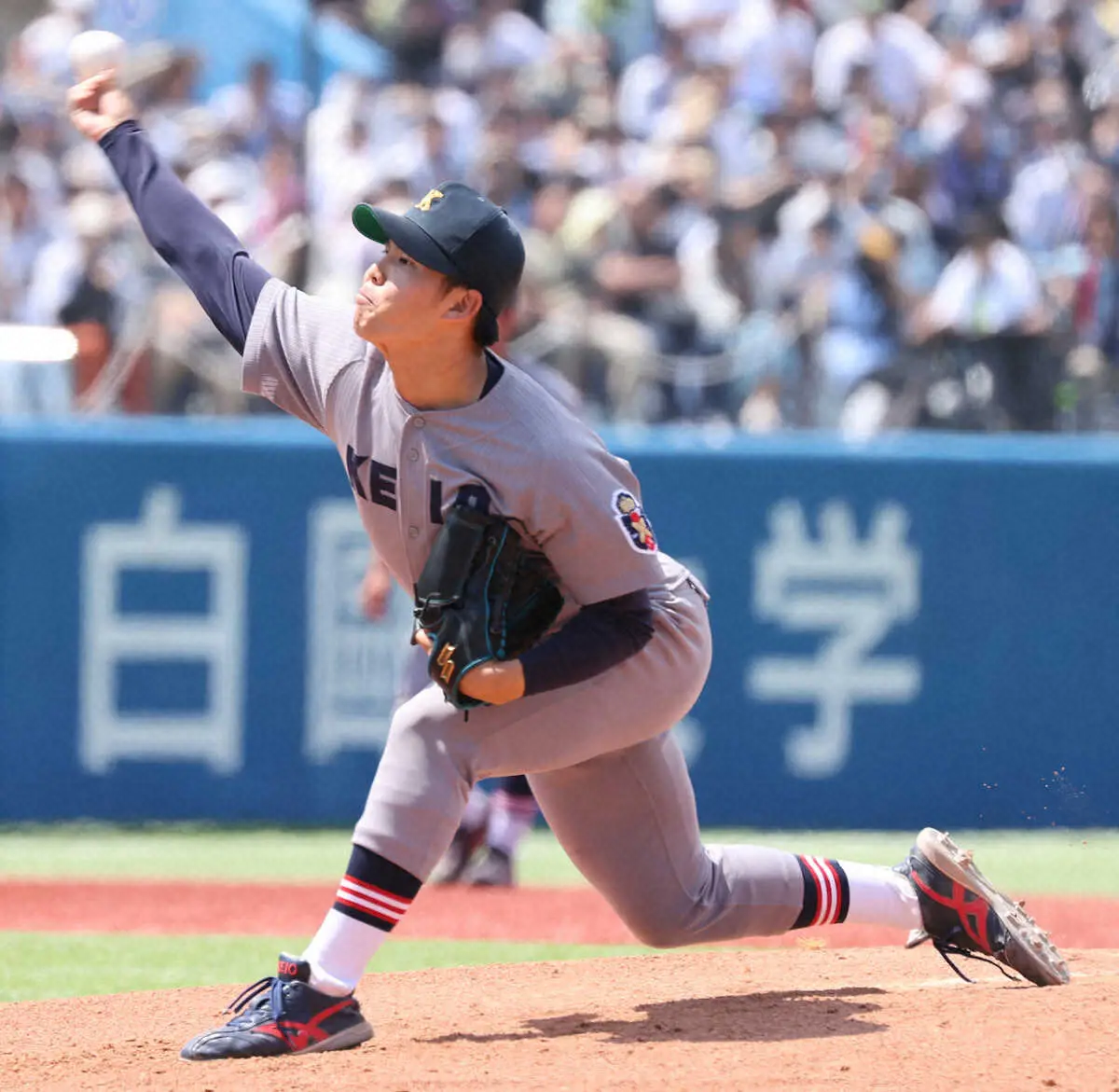 【画像・写真】慶大、頼みのエース外丸東真が5回3失点　早大に完敗　3万人観衆を前に意気込むも