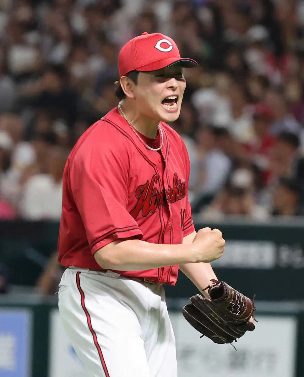 【画像・写真】広島・大瀬良　7回1失点で防御率リーグトップ浮上　新井監督「強力な打線相手に今日も素晴らしい投球」