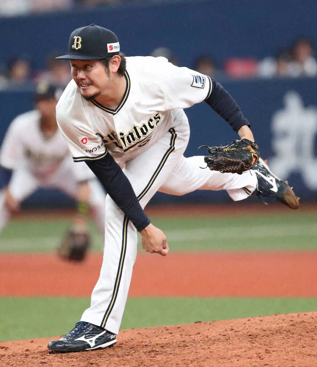 【画像・写真】現役ドラフトで中日から加入のオリックス・鈴木　東の危険球退場で緊急登板も古巣相手に力投