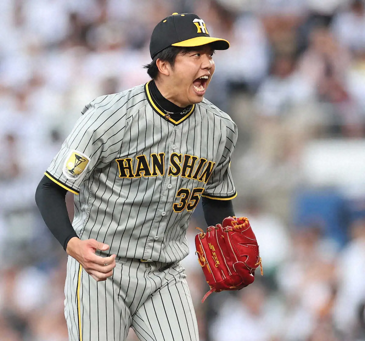 【画像・写真】阪神が才木の完封で連敗ストップ「最後は気合なんで」　森下のプロ初先頭打者アーチが決勝点