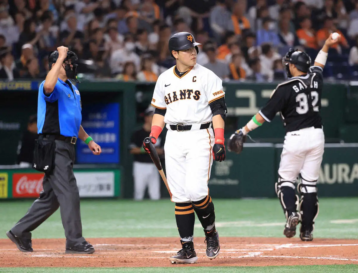 【画像・写真】岡本和真　得意のロッテ戦で悔しい4の0、3三振　昨年は11の7＆3戦3発6打点　前夜は4安打4打点