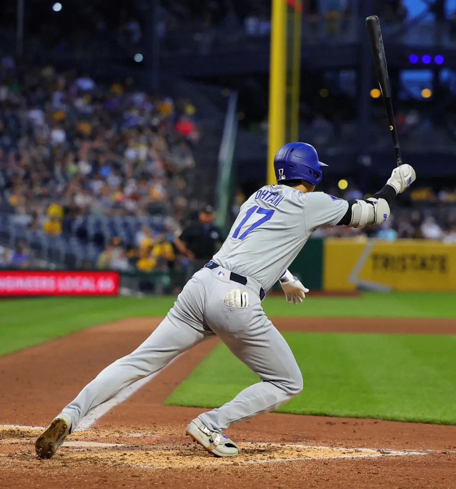 【画像・写真】大谷翔平が“世界最速男”チャプマンから第4打席に中前打　初見参PNCパークで2戦ぶり安打