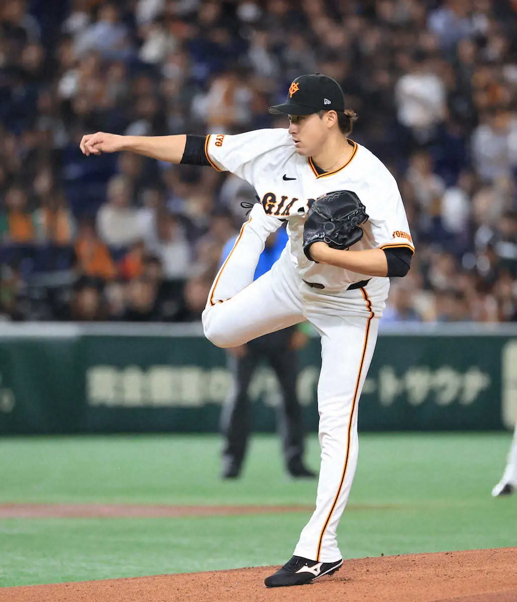 【画像・写真】巨人・堀田賢慎　ソトの一発に泣き、またも東京ドーム初勝利逃す　5回3安打3失点で降板