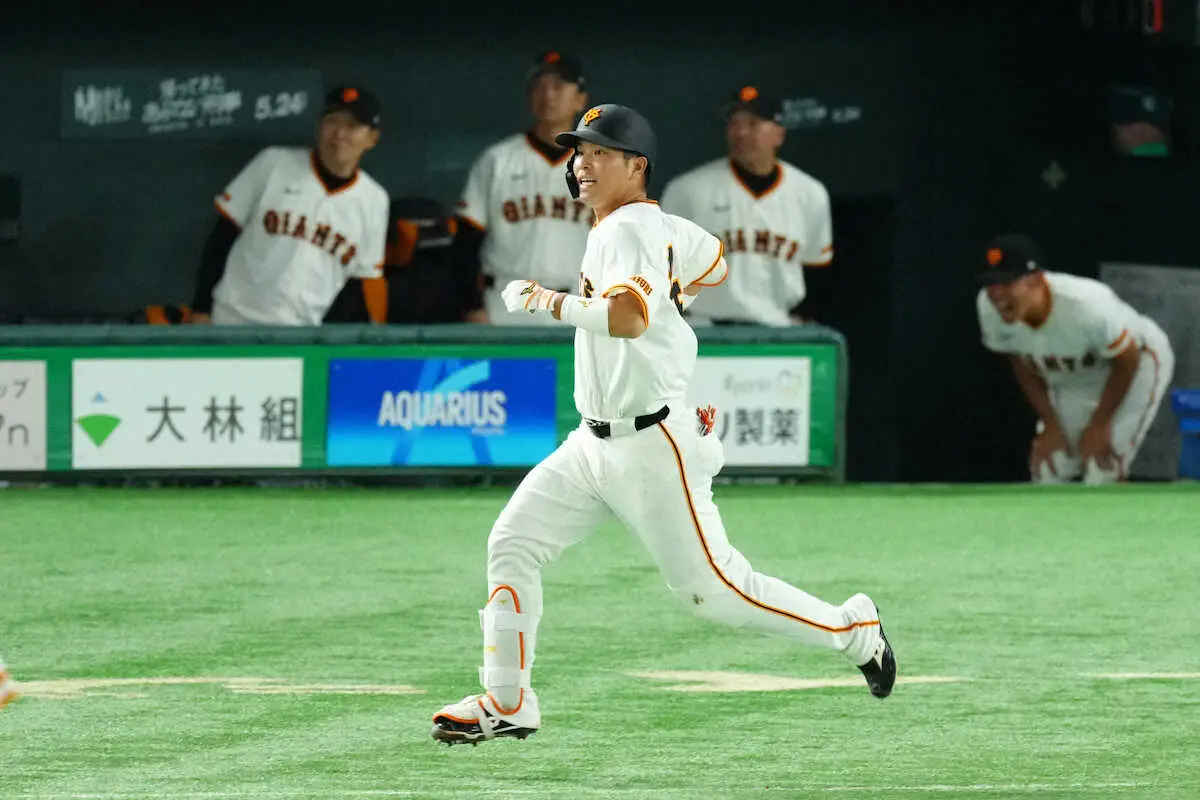 【画像・写真】巨人・大城卓三が先制の1号3ラン！「最高です」　38日ぶり先発捕手復帰で259日ぶり弾
