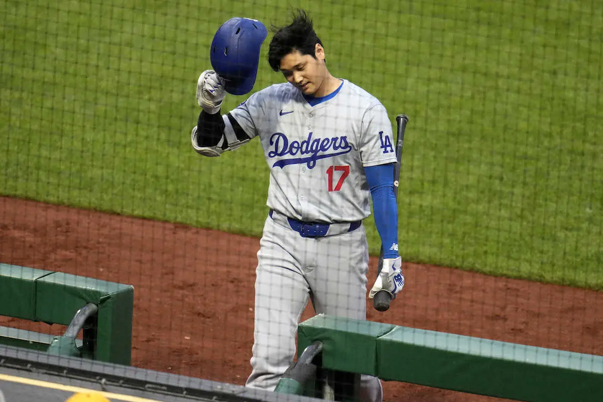 【画像・写真】大谷翔平は第5打席も空振り三振で今季3度目の1試合3三振　スライダーに苦戦