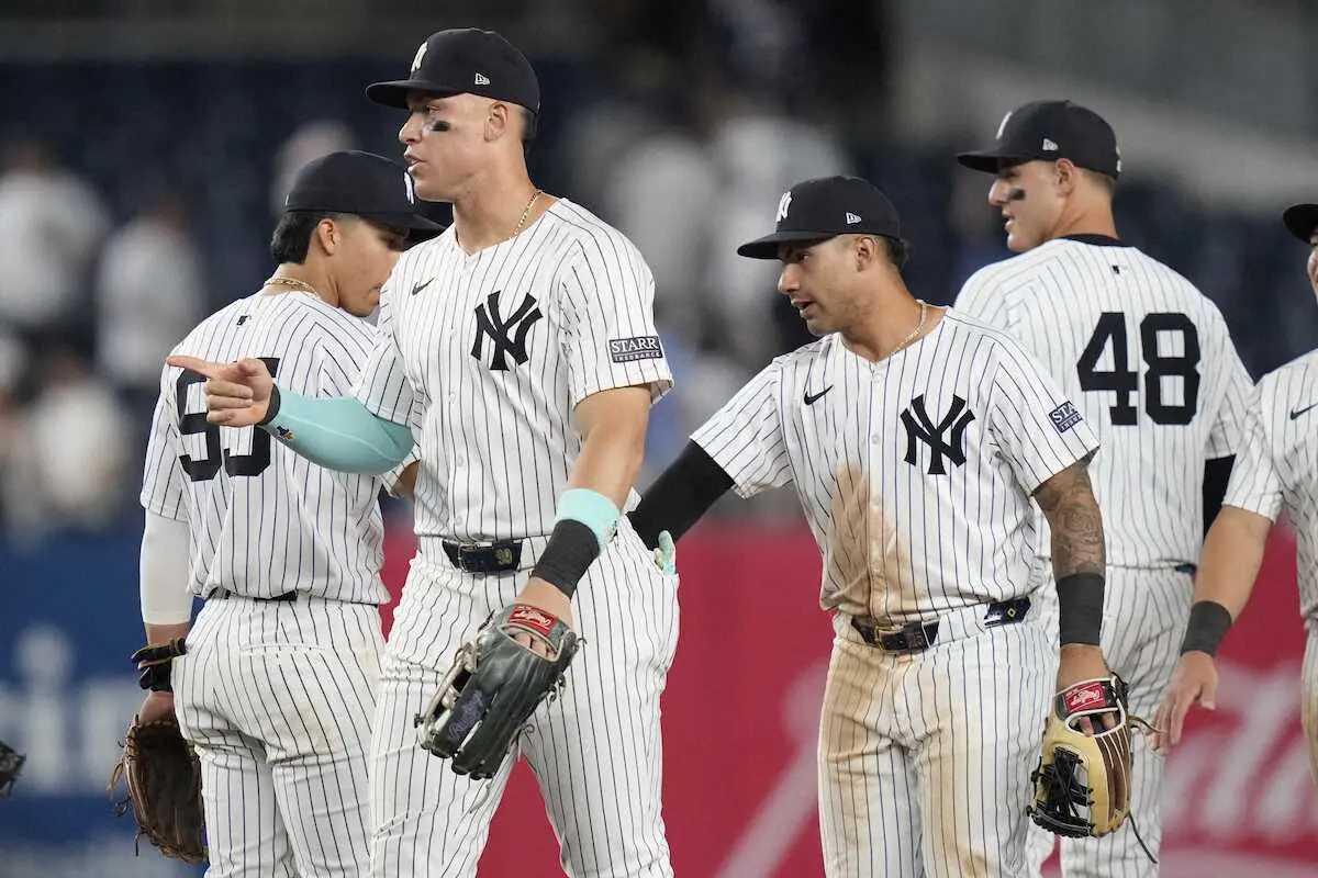 【画像・写真】ヤンキースは8連勝でドジャースと対戦へ　両リーグ最多21発のジャッジは7戦ぶりノーヒット