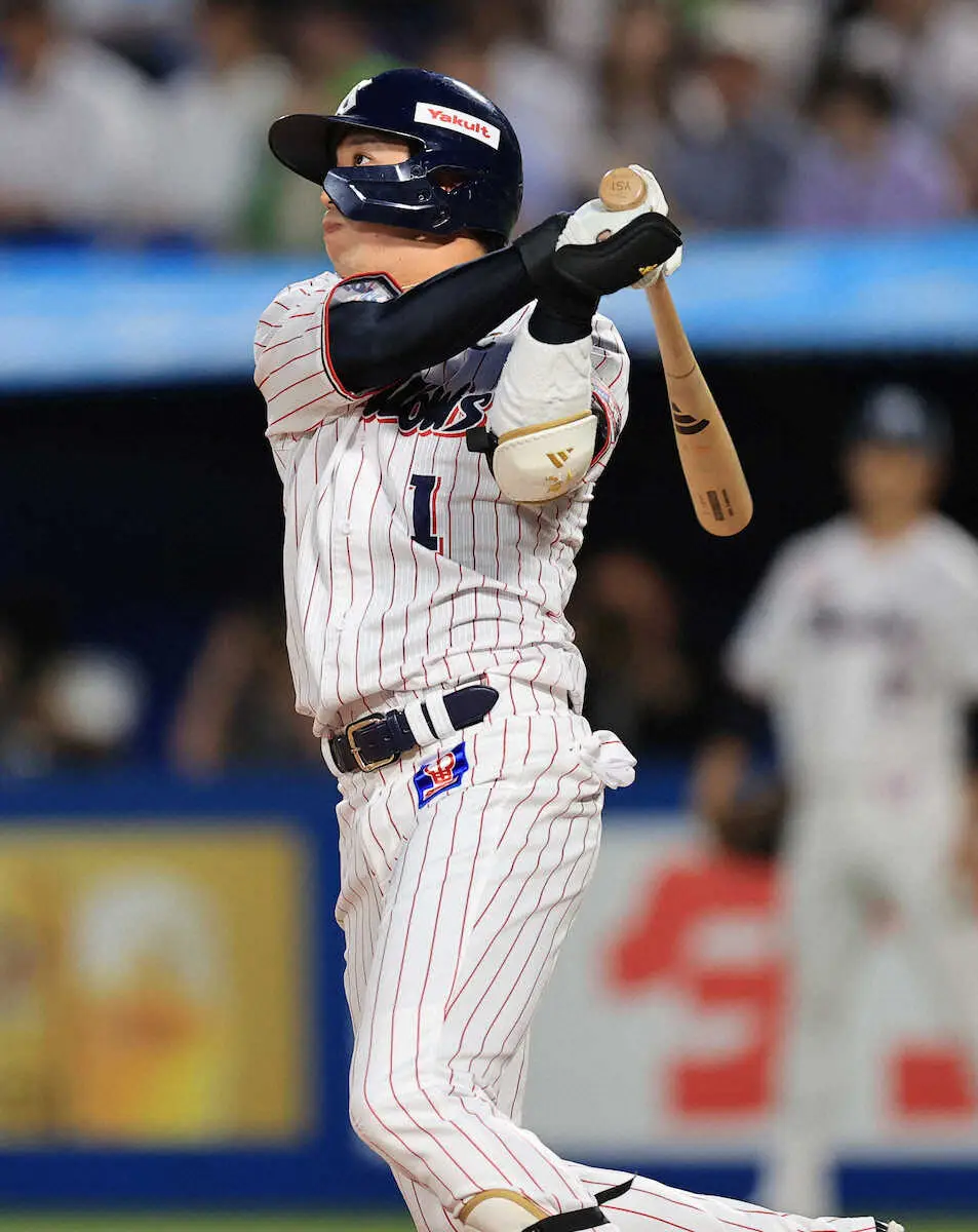 【画像・写真】ヤクルト・山田　「うまく反応できた」自賛3号ソロ