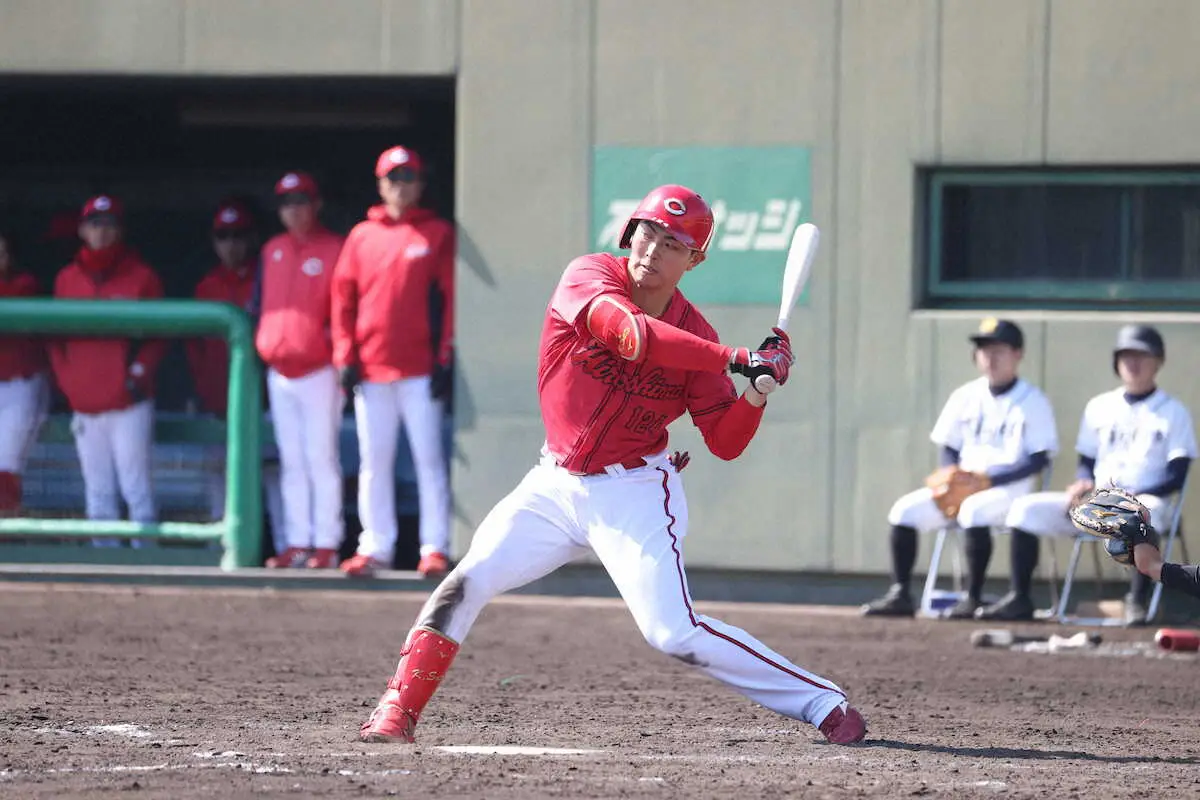 【画像・写真】広島・佐藤が支配下登録　2軍では打率・357　背番号は124から94に