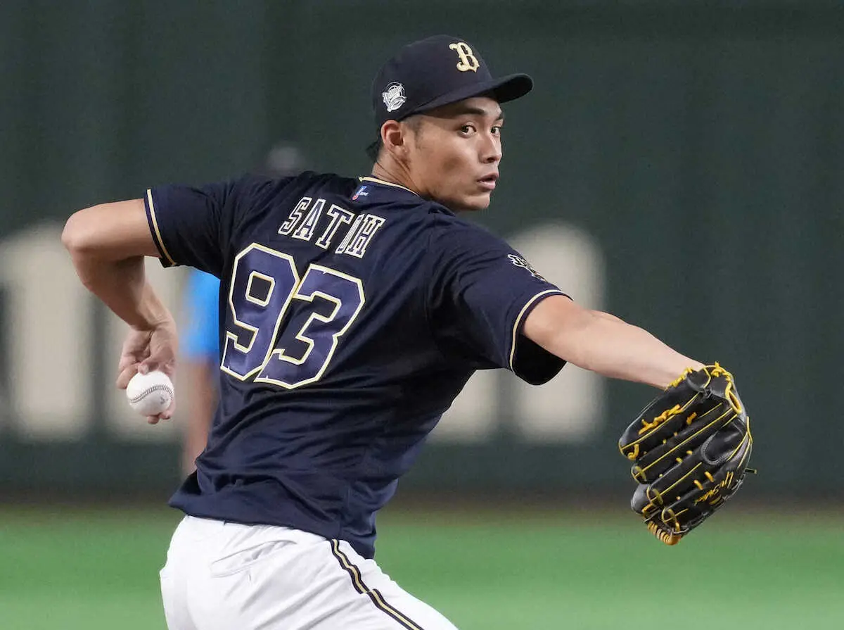 【画像・写真】オリックス・佐藤一磨　5回1安打無失点でプロ初登板初勝利の権利　前日支配下登録の左腕が巨人相手に快投
