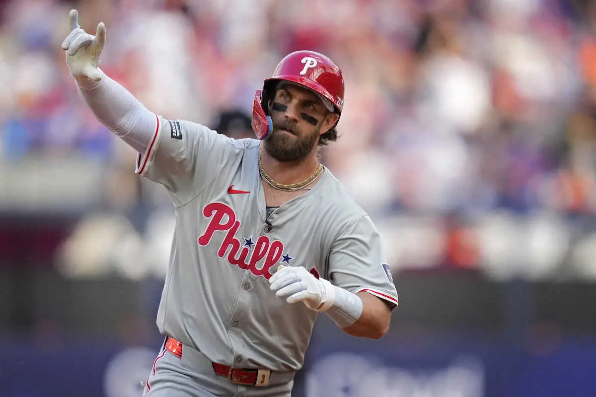 【画像・写真】フィリーズ・ハーパー　大谷に並ぶ15号　スアレスは両リーグ一番乗り10勝