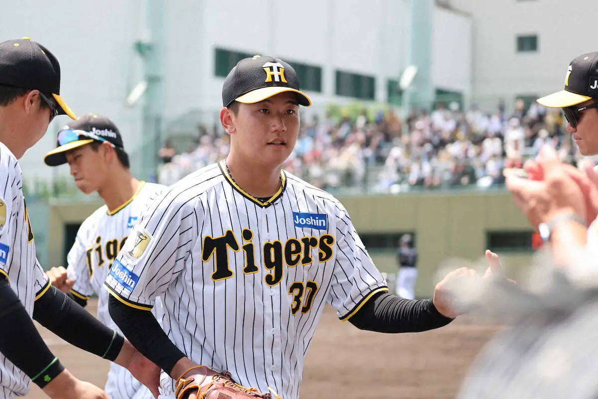 【画像・写真】阪神2軍先発の門別が3回6安打3失点　3回降板に和田2軍監督「大事ではないけど、ちょっと張ってる」