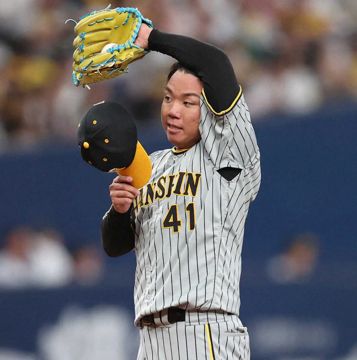 【画像・写真】また火曜に苦杯　阪神・村上は8回4失点で完投負け「最後まで投げ切りたかった」