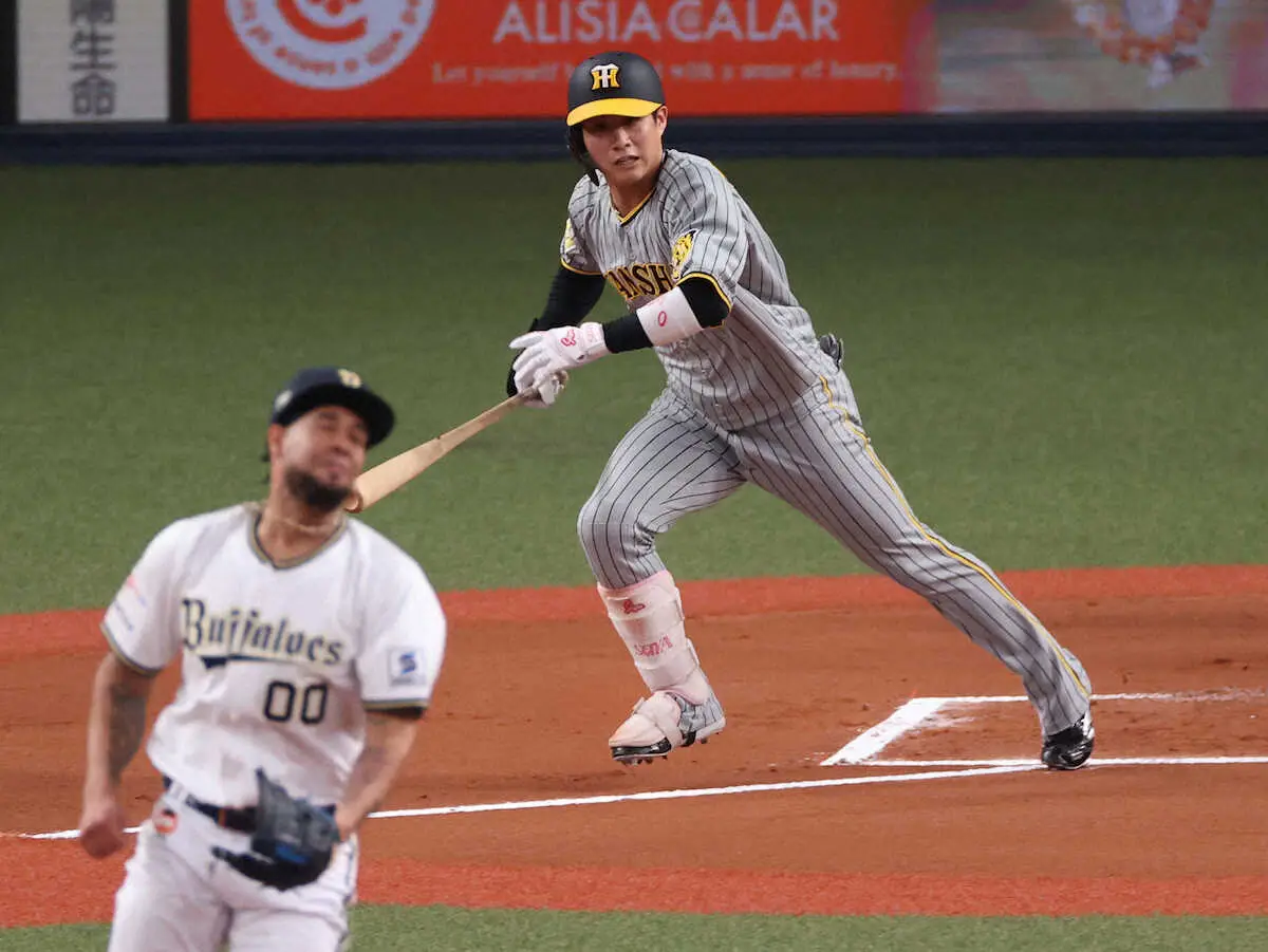 【画像・写真】阪神・木浪　6回にチーム初安打を放つも、打線つながらず…「その次が大事。明日も頑張ります」