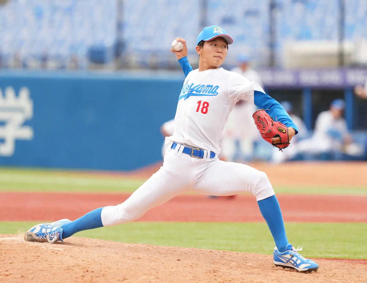 【画像・写真】青学大が逆転勝ちでベスト4一番乗り　最速150キロ右腕・鈴木泰成が好救援