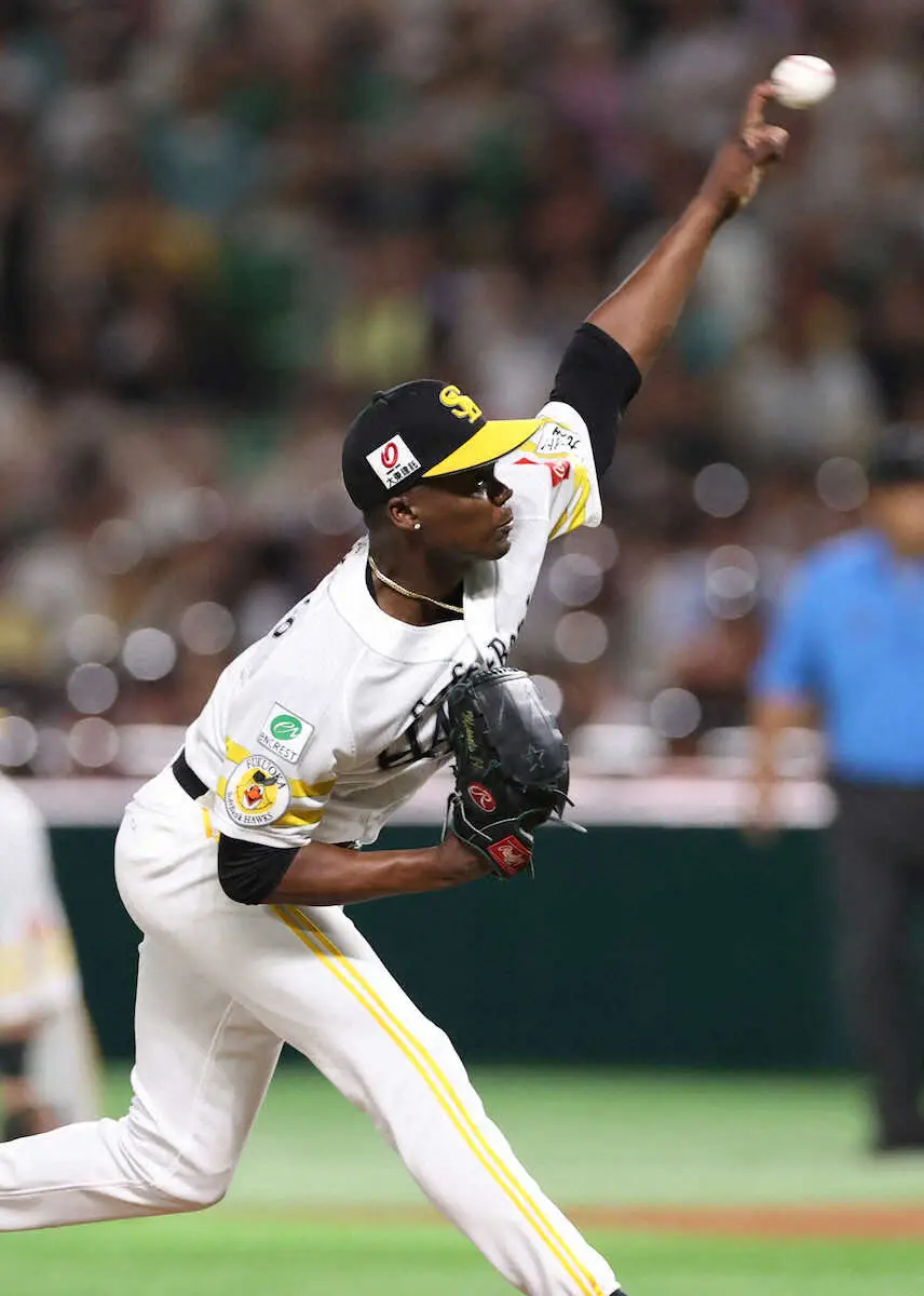 【画像・写真】ソフトバンク　先発・モイネロが自己最多の12三振を奪って4勝目　防御率1・54はリーグ2位