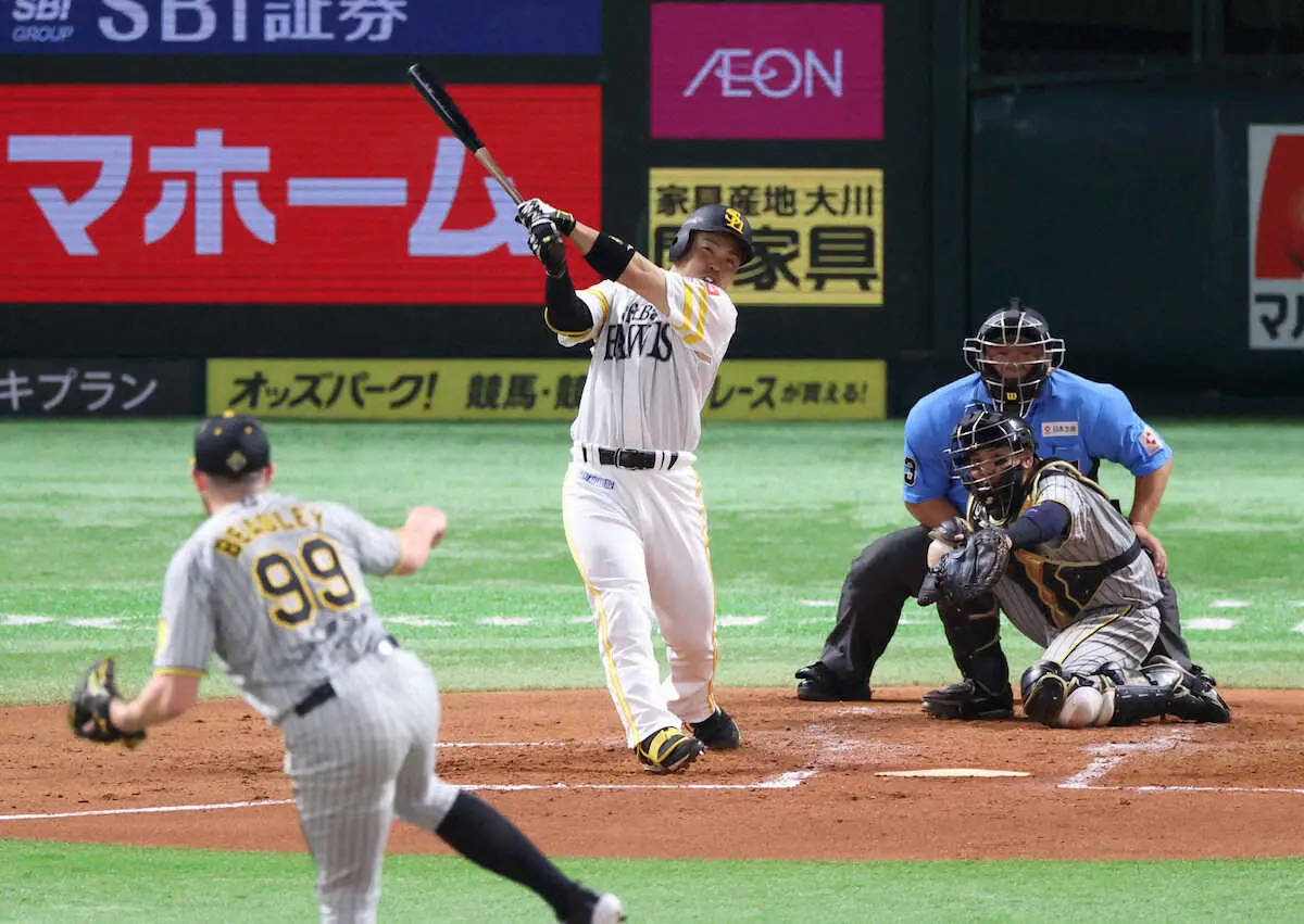 【画像・写真】ソフトバンク近藤健介　初回9号3ランで全球団本塁打達成！交流戦逆転Vへ「自分のスイングができました」