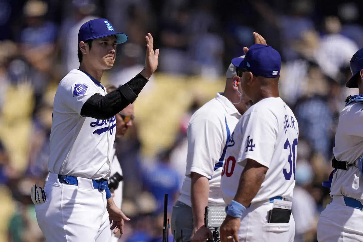 【画像・写真】ドジャース指揮官「今まで見た中で最高のスイング」大谷翔平の1試合2発を大絶賛「ボールがよく見えてる」