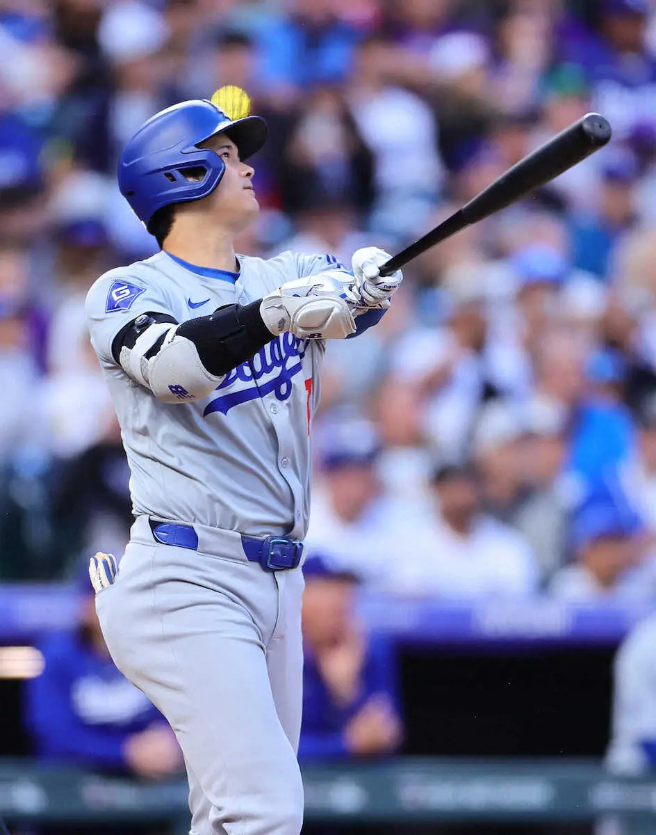 【画像・写真】日本選手初！大谷翔平4年連続20本塁打　圧巻の今季メジャー最長145ｍ特大弾でリーグトップタイ再浮上