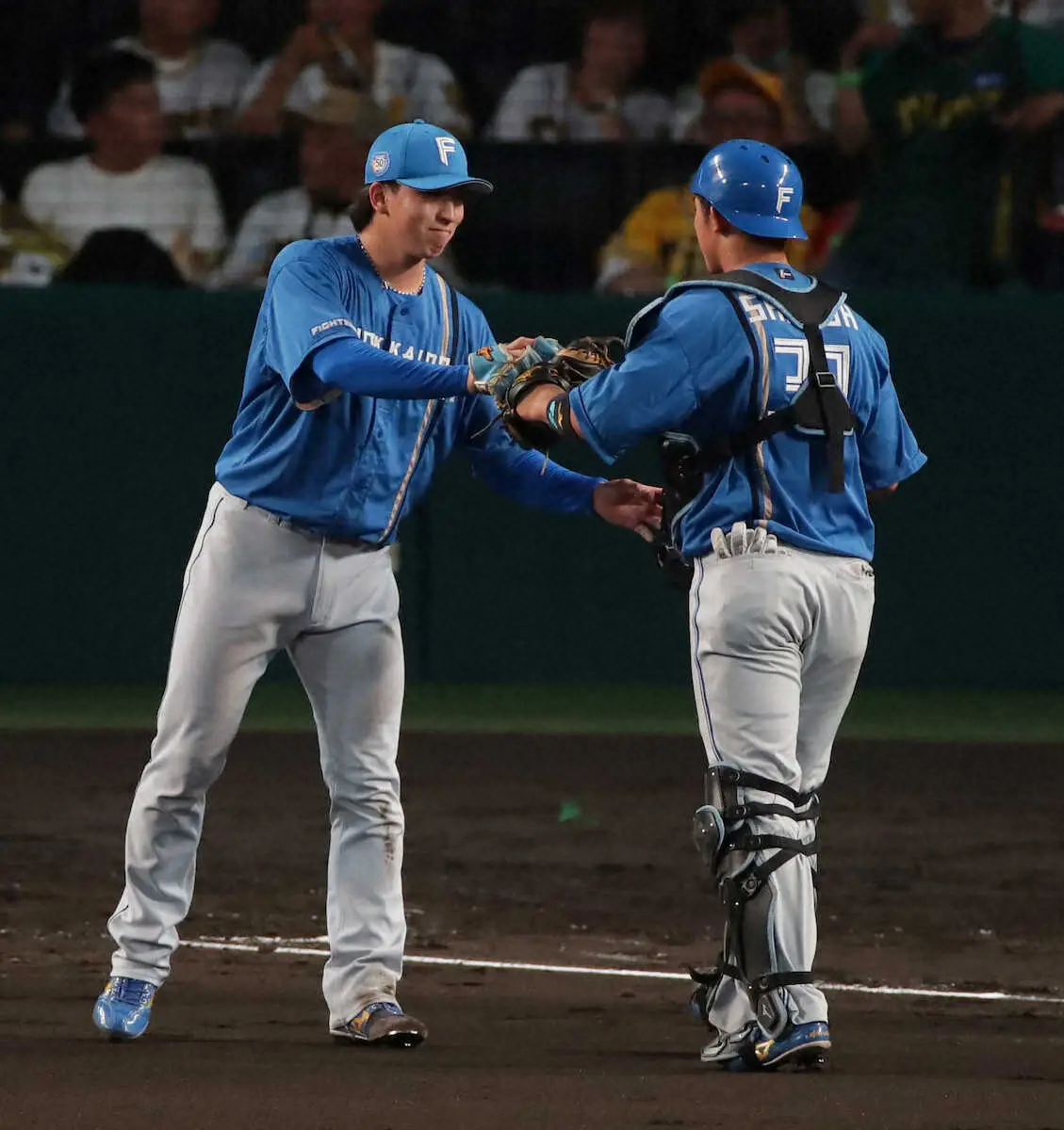 【画像・写真】日本ハム・ドラ2進藤　細野と新人バッテリーデビューに「緊張」も好リード