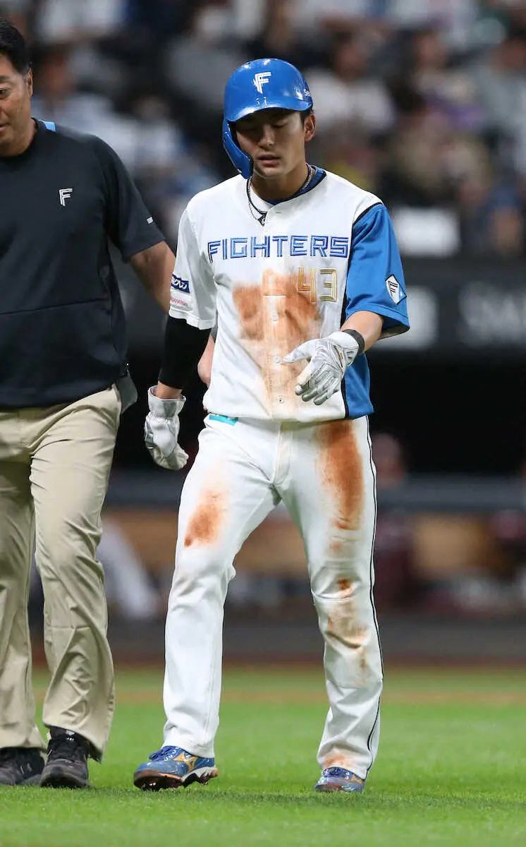 【画像・写真】日本ハム・水野達稀　右足関節外側靭帯損傷と診断　実戦復帰まで4～6週間