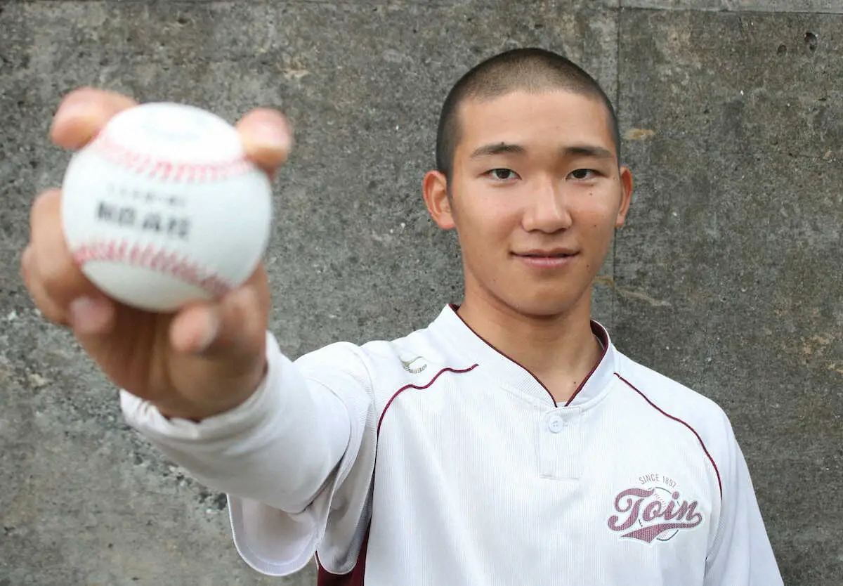 【画像・写真】【目指せ100周年甲子園】和歌山・桐蔭の中尾　伝統の重み胸に飛躍を「自分が背番号1を背負って」