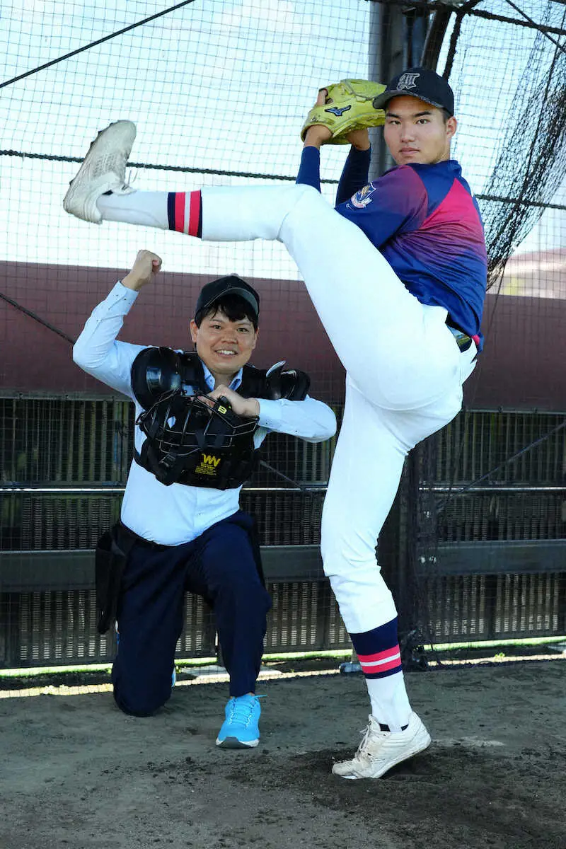 【画像・写真】名門・仙台育英に現れた“ロッテ・朗希2世”元NPB審判員記者が抜群の直球とフォーク体感