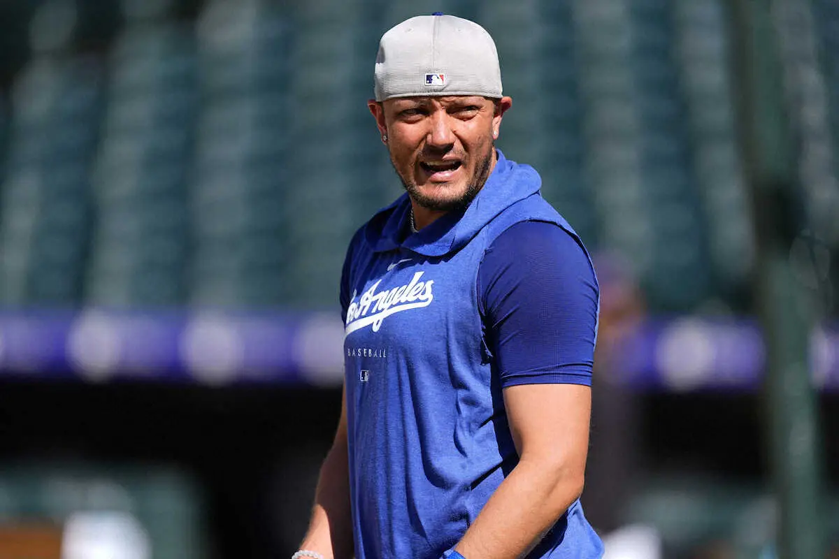 【画像・写真】ドジャース“不敗神話”継続なるか　ヒット打てば負けなしロハス二塁打から先制　大谷の四球後に雨天中断